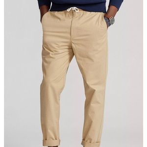 Ralph Lauren Relaxed Fit Prepster Twill Pants size large cream color nwt